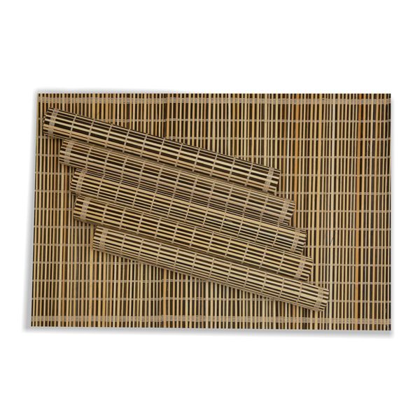 LFH Home Dinner Table Bamboo Placemats (Brown)