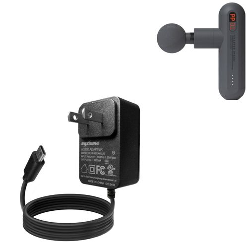 BoxWave Charger Compatible with Sharper Image Power Percussion Massager Model 1017981 - Wall Charger Direct (15W), Rapid Charge Your Device with Built-in 6ft Cable