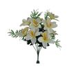 Orchid Bush with Greenery 12 Stems 19in Cream