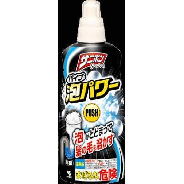 Kobayashi Pharmaceutical Sanibon Foam Power Body, 13.5 fl oz (400 ml), Pipe Cleaner with Foam Cleaning Solution x 24 Piece Set (4987072032657)