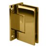 CRL GEN037BR Brass Geneva 037 Wall Mount Full Back Plate Standard Hinge