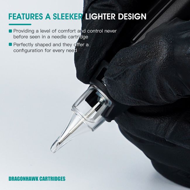 Dragonhawk Tattoo Needle Cartridge RL Disposable Sterilized Safety