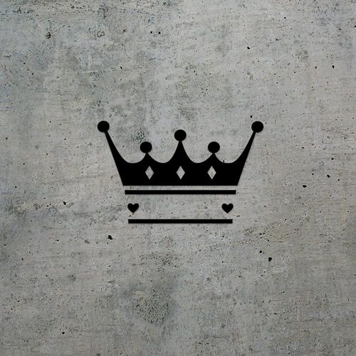 Decal Stickers of Princess Crown Split (Black) (Set of 2) Premium Waterproof Vinyl Decal Stickers for Laptop Smartphone Car Dirt Bike Wall Room Mason Jar Bathtub Door - BICVER1d77152BLW19Y24