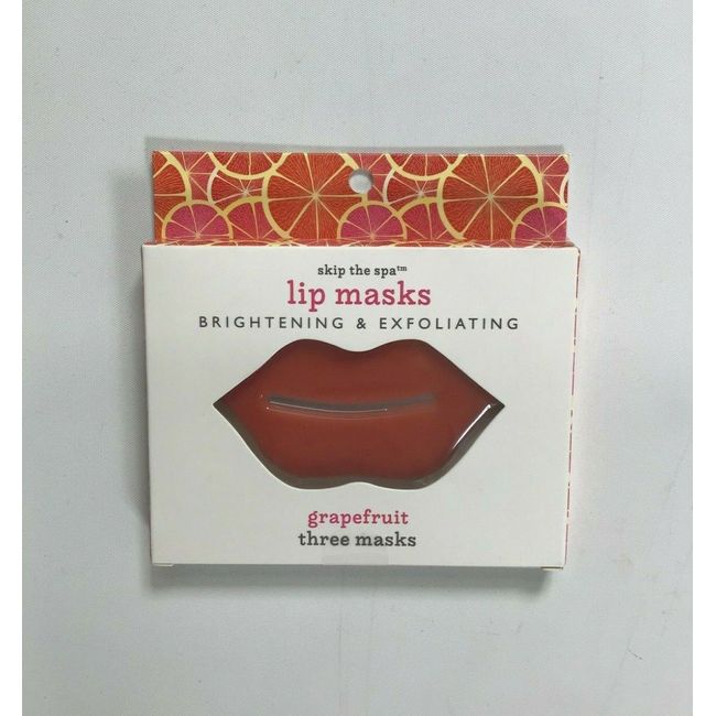 Jean Pierre Grapefruit Brightening & Exfoliating Lip Mask 3 pack NEW! NIB