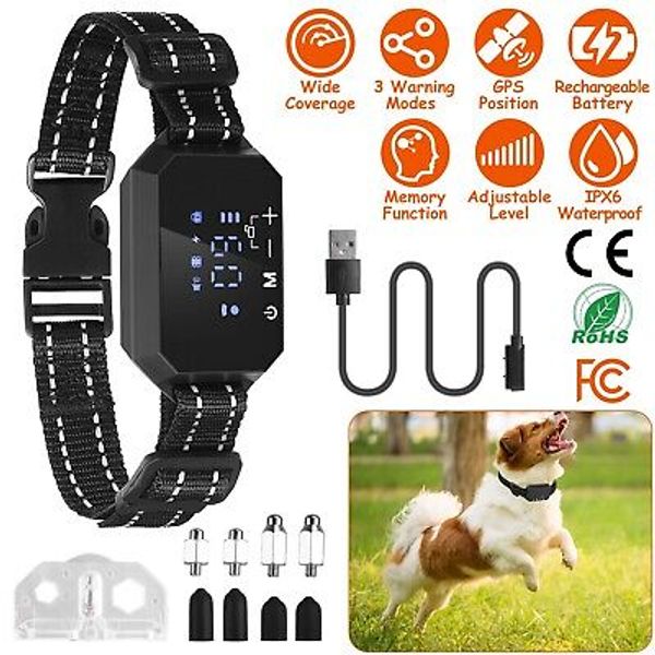 GPS Upgraded Wireless Electric Dog Fence Pet Containment System Shock Collars