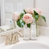 Mud Pie Bistro Scrub Soap Dispenser and Toothbrush Holder Set, White