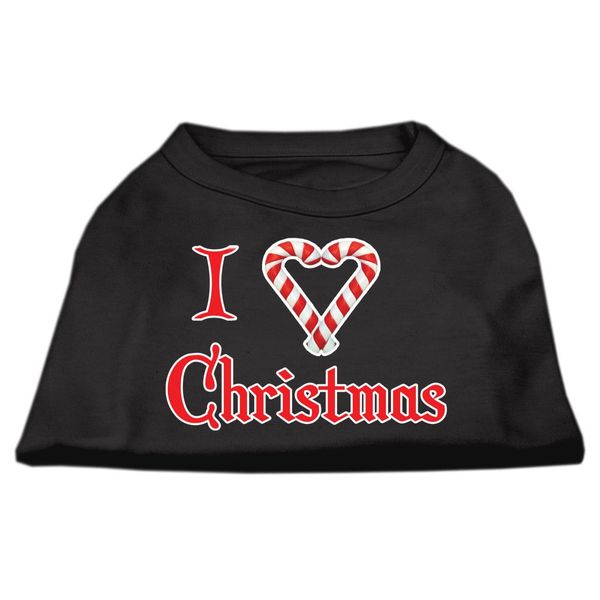 I Heart Christmas Screen Print Shirt Black Sm (10)