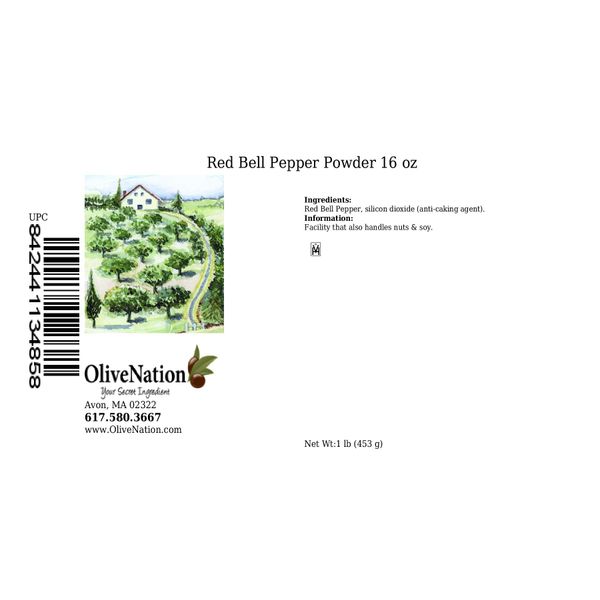 OliveNation Red Bell Pepper Powder 16 ounces