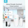 Wireless WiFi Door Window Chime Smart Sensor Alarm, Alexa Google Assistant and Tuya APP Control Home Security System with Push Notification