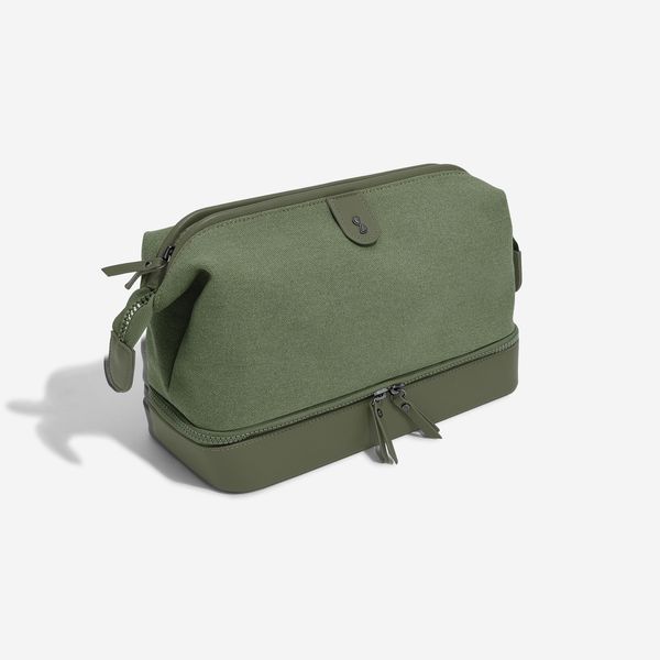 Stackers Green Large Canvas Washbag