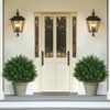 Artificial Cypress Topiary Tree with Ground Spike, Set of 2 Artificial Shrub ...