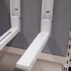 SPARES2GO Universal Extendable Wall Mounting Brackets for Microwave (White)…