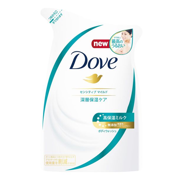 Dove Sensitive Mild Body Wash, Refill, 12.7 oz (360 g)