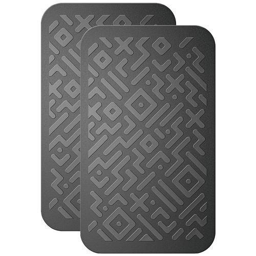 Car Dashboard Non Slip Mat, Brlvget Anti Slip Gel Pad, Multifunctional Fixate Anti Slide Sticky Dash Pad for Radar Detector, Cell Phone, Keys, Glass, Mirrors, GPS, Coins 5.3 x 3.2 inch (2 Pack)