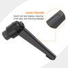 sourcing map 4Pcs M8 Adjustable Knobs Handle Female Thread Push Button Ratchet Quick Release Locking Rotating Bolt for Lathe Machinery, Black