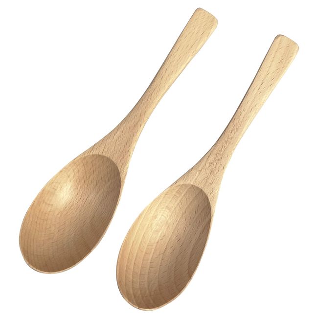 kicoriya Set of 2 Wooden Soup Spoons Astragalus