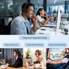 Bluetooth On Ear Headset with Mute Button Mic&USB Dongle for Office Call Meeting