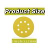 Ulremplort 5 Inch Sanding Discs Hook and Loop, 8 Holes Random Orbit (50 Pack 320 grit)