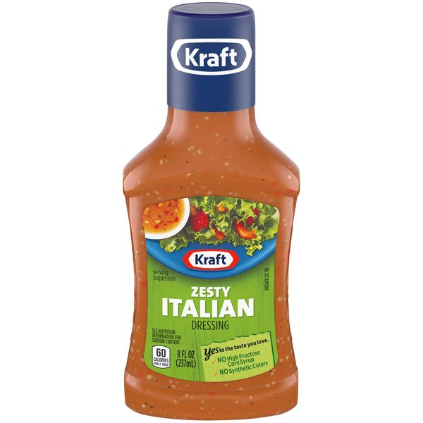 Kraft Zesty Italian Salad Dressing (8 fl oz Bottle)