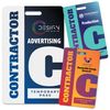 Contractor Badges, Custom Print, Heavy Duty (with Logo)