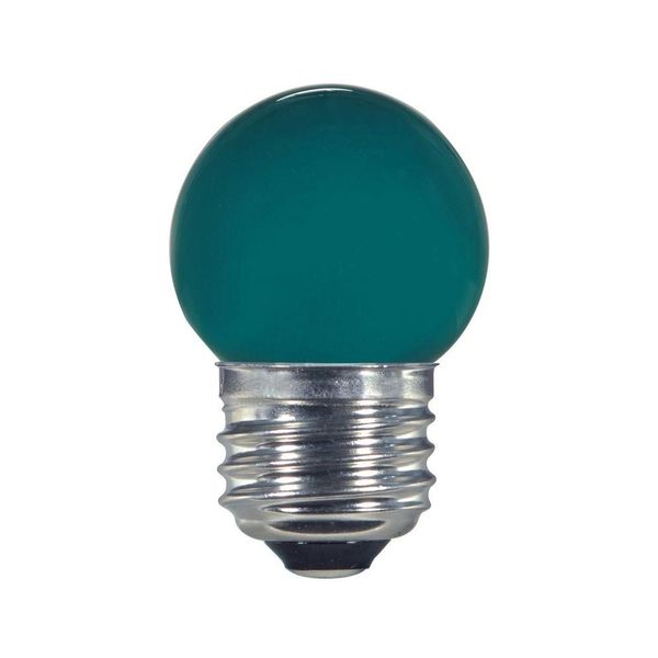 Satco S9163 Medium Light Bulb in Bronze/Dark Finish, 2.31 inches, Green