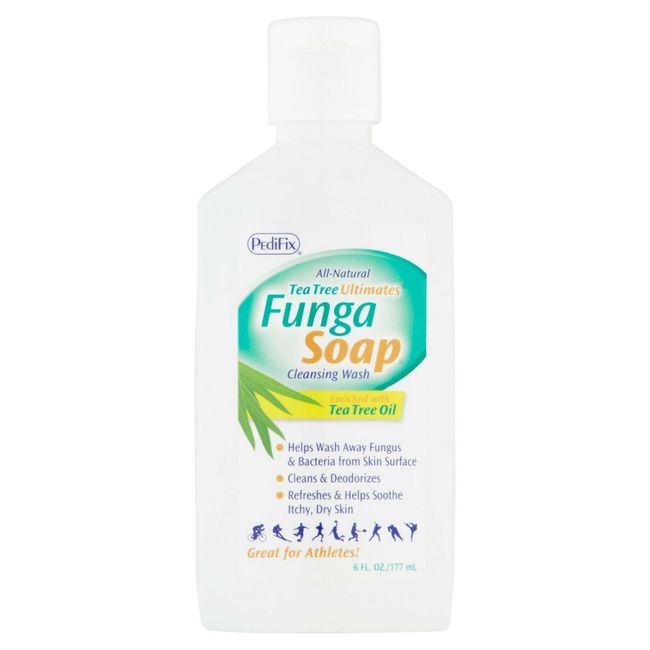 PediFix Tea Tree Ultimates Funga Soap Cleansing Wash, 6 fl oz