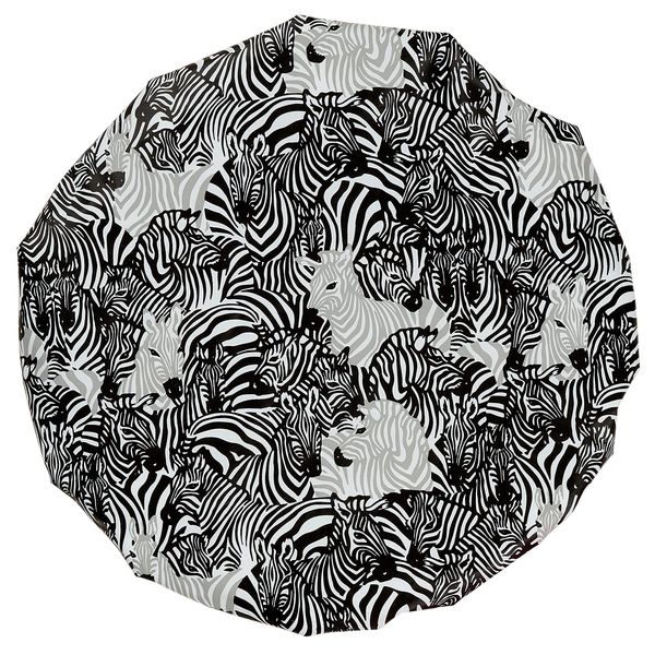 Bodylife Bath & Shower Cap With Terry Cloth Lining Dazzling Zebra's 30cm