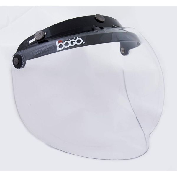 Bogo BG09-B2 Helmet Shield, Bubble Shield, Flip-Up, Opening/Closing, Base, Clear, Regular