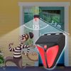 2PCS Solar Alarm LED Light with Strobe Light Motion Sensor Detector Wireless US
