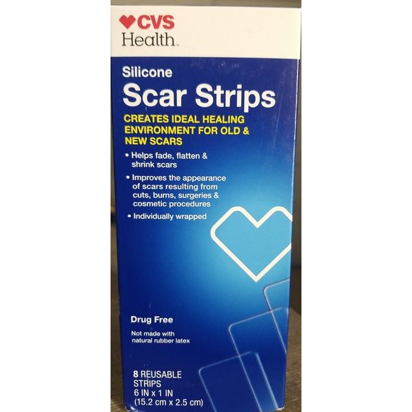 CVS Health silicone  Scar Strips, 8 CT