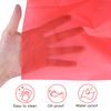 ELECLAND Red Plastic Table Cover 137 x 274 cm Red Plastic Tablecloth Rectangle Red Table Cover for Indoor or Outdoor Baby Shower, Wedding, Birthday Party Decorations