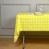 6 pcs 54 x 108" Checkered Disposable Plastic Rectangular Table Cover Tablecloths
