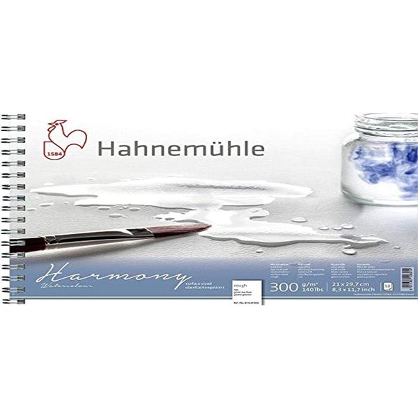 Hahnemuhle Harmony Watercolour Spiral Pad Rough Surface A4, 10626842