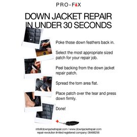 DJR Down Jacket Repair Patches Dark Blue (Self-Adhesive)