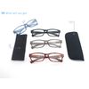HEEYYOK Mens Reading Glasses Rectangular Frame Readers Glasses For Men +1.75 Spring Hinge Black Grey Blue Tortoise