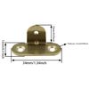 ZZHXSM 4PCS Right Angle Pure Copper Corner Bracket L-Shape Vertical Flat Corner Brace Plate Support L Shape Bracket Joint, Gold