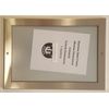 BUILDINGSIGNS.COM Elevator Permit Frame 5.63 X 8.63 Stainless Steel
