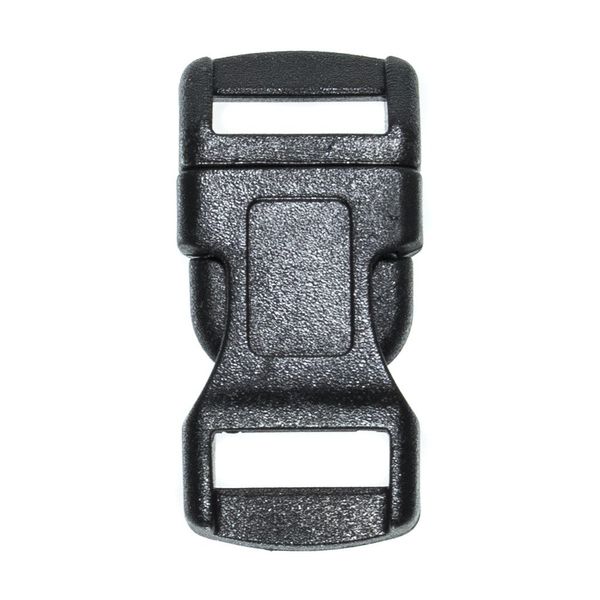 West Coast Paracord Black Side Release Buckles - Bracelets, Keychains, Lanyards, and More (1/2 Inch Single Bar, 100 Pack)