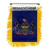 Pennsylvania Window Mini Banner Flag Mirror Polyester Hanging State Country 4"X6"