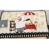 PRINTED NYLON RUG (nonskid back) (18" x 30") FAT CHEF WITH PAN, rectangle by BC