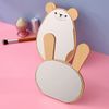 Queen-b Tabletop Mirror, Animal, Cute, Wooden Makeup Mirror, Stand, Mirror, Makeup, Cosmetics, Beauty, Animal, Interior, Gift, Bear