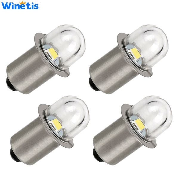(4) 18v Volt LED Flashlight Replacement Xenon Bulb for Hitachi 318-767 / UB18DAL