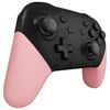 eXtremeRate Puffy Pink Replacement Handle Grips for Nintendo Switch Pro Controller, DIY Custom Hand Grip Shell for Nintendo Switch Pro Controller - Controller NOT Included