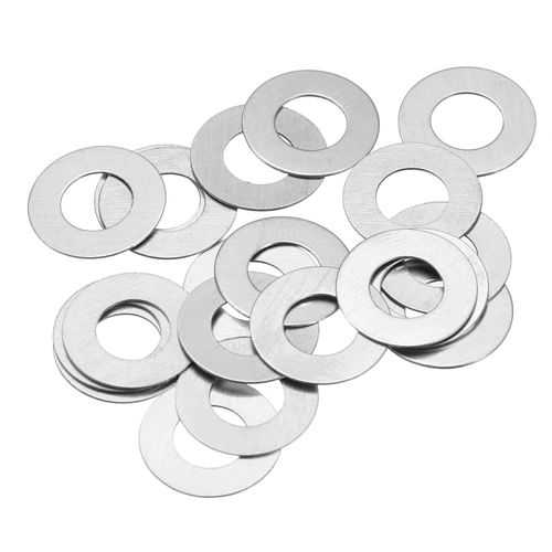 sourcing map M6 304 Stainless Steel Flat Washers, 20pcs 6x12x0.3mm Ultra Thin Flat Spacers for Screw Bolt, Electronic Repair, Automotive