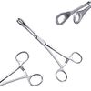 100 Pieces Body Piercing Hollow Needles with Stainless Steel Forceps Mixed Sizes 12G 14G 16G 18G 20G Ear Piercing Needles for Belly Ear Tongue Piercing Tools