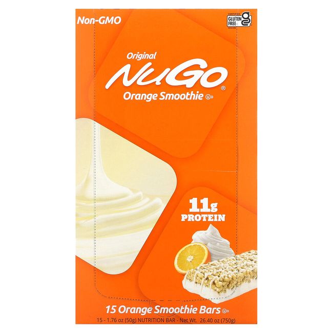 Orange Smoothie Bars, 15 Bars, 1.76 oz (50 g) Each