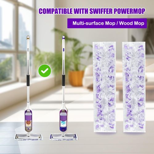 30 Count Power Mop Pads Refills for Swiffer PowerMop Multi-Surface Mopping Pad Disposable Replacement Compatible with PowerMop, Safe on All Finished Floors.