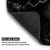 Audimi Black Marble Mouse Pad Stone Pattern Mouse Mat Non-Slip Rubber Base for Laptop PC Office Working Gaming