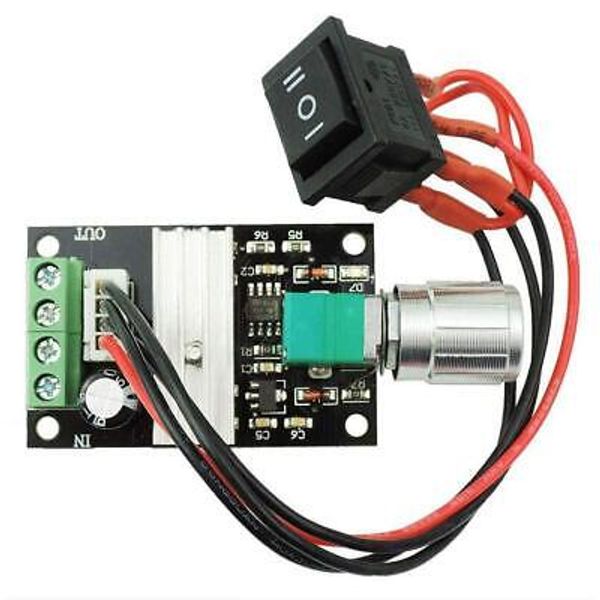 6V 12V 24V 3A DC Motor Speed Controller PWM Speed Adjustable Reversible Switc...