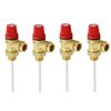 4 x Temperature and Pressure Relief Valve 1/2″ 7 Bar 90°c (Four Pack)